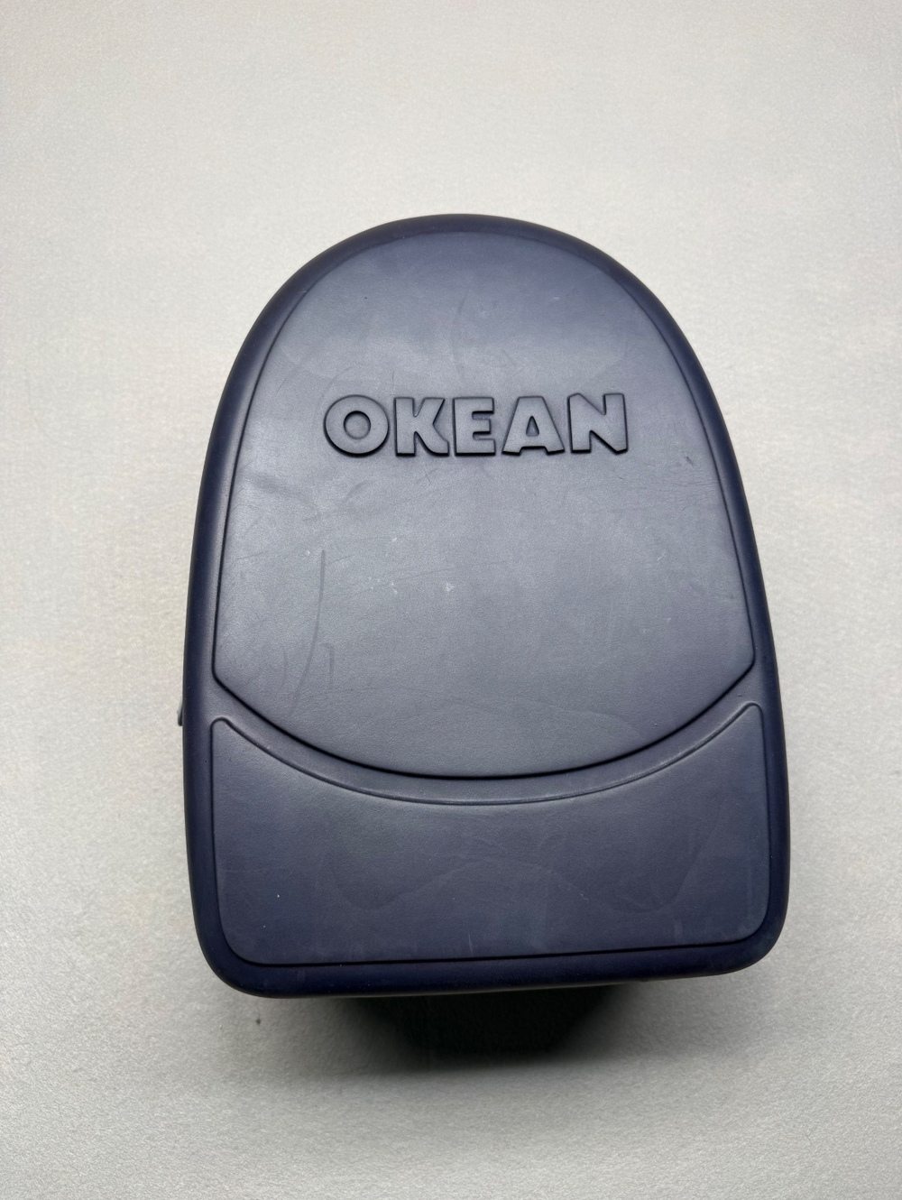 Okean Hard Shell Backpack Navy Blue Gray Unisex